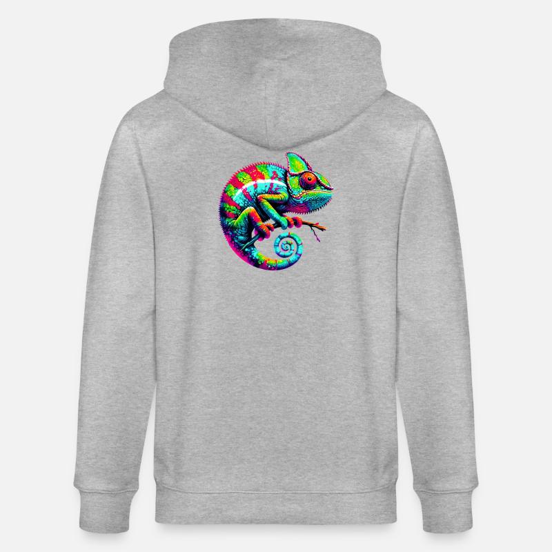 Chamäleon - Stanley/Stella Unisex Bio-Kapuzenjacke CULTIVATOR  - Grau meliert