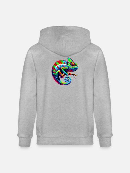 Chameleon - Stanley/Stella CULTIVATOR  Unisex Organic Hooded Jacket - heather grey