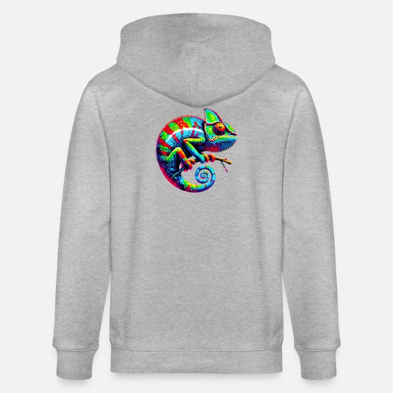 Chamäleon - Stanley/Stella Unisex Bio-Kapuzenjacke CULTIVATOR  - Grau meliert