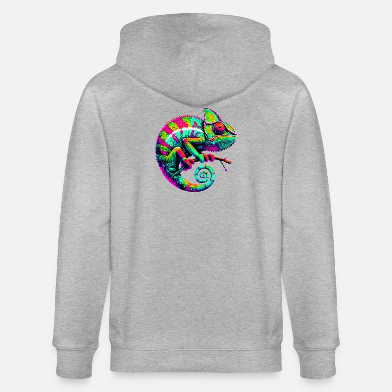 Chamäleon - Stanley/Stella Unisex Bio-Kapuzenjacke CULTIVATOR  - Grau meliert