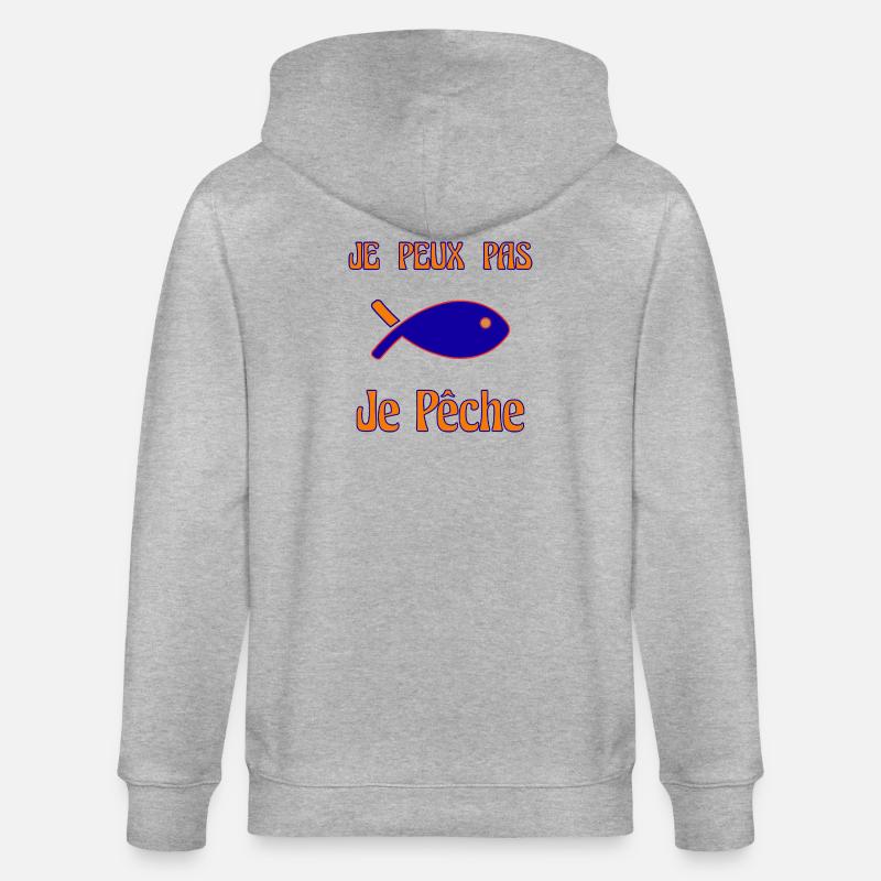 RETRAITE. RETRAITE. RETRAITEE. RETRAITE - Veste à capuche bio CULTIVATOR Stanley/Stella Unisexe - gris chiné