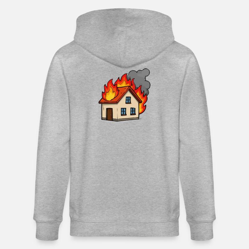 Caserne de pompiers - Veste à capuche bio CULTIVATOR Stanley/Stella Unisexe - gris chiné