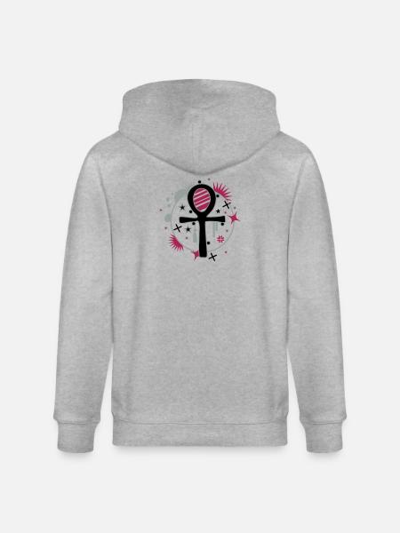 Ankh - Veste à capuche bio CULTIVATOR Stanley/Stella Unisexe - gris chiné
