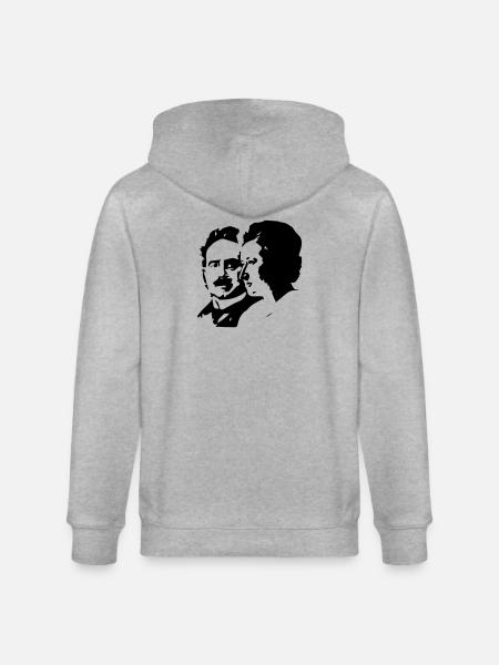 Luxemburg Liebknecht - Stanley/Stella Unisex Bio-Kapuzenjacke CULTIVATOR - Grau meliert
