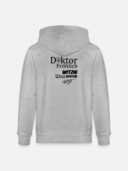 Doktor Fröhlich Geschenk - Stanley/Stella Unisex Bio-Kapuzenjacke CULTIVATOR  - Grau meliert