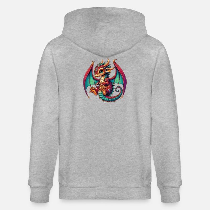 Dragon - Veste à capuche bio CULTIVATOR Stanley/Stella Unisexe - gris chiné