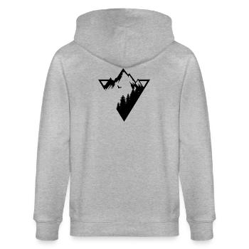 Mountain - Stanley/Stella CULTIVATOR  Unisex Organic Hooded Jacket - heather grey - Back - Luana (180cm)