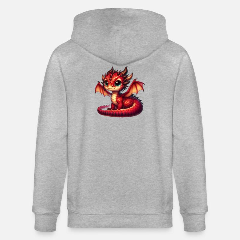 Dragon - Veste à capuche bio CULTIVATOR Stanley/Stella Unisexe - gris chiné