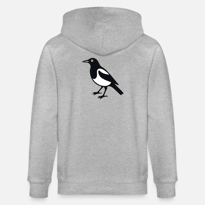 Pie Bird - Veste à capuche bio CULTIVATOR Stanley/Stella Unisexe - gris chiné