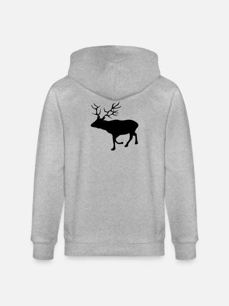 Reh - Stanley/Stella Unisex Bio-Kapuzenjacke CULTIVATOR  - Grau meliert