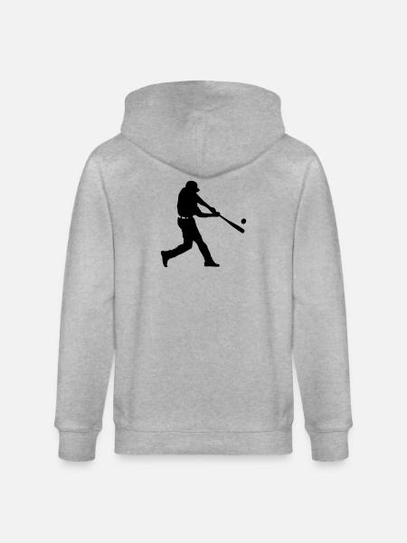 baseball player - Stanley/Stella CULTIVATOR Unisex Organic Hooded Jacket - heather grey