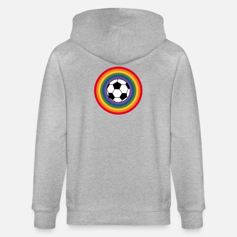 fußball Regembogen - Stanley/Stella Unisex Bio-Kapuzenjacke CULTIVATOR - Grau meliert