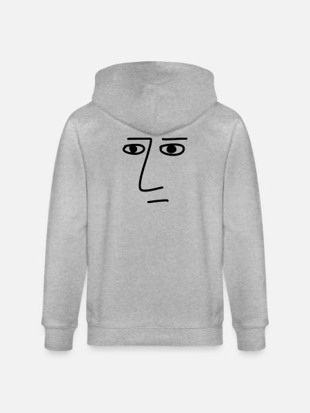 Art Face Artist Man - Stanley/Stella CULTIVATOR  Unisex Organic Hooded Jacket - heather grey
