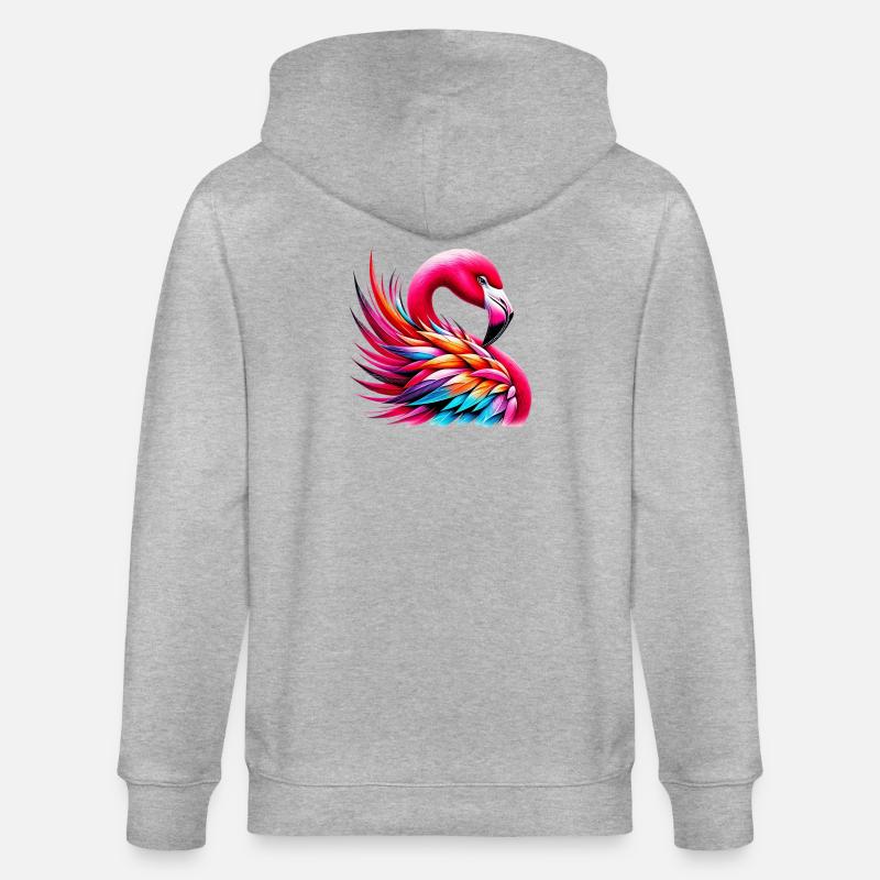 Flamant - Veste à capuche bio CULTIVATOR Stanley/Stella Unisexe - gris chiné