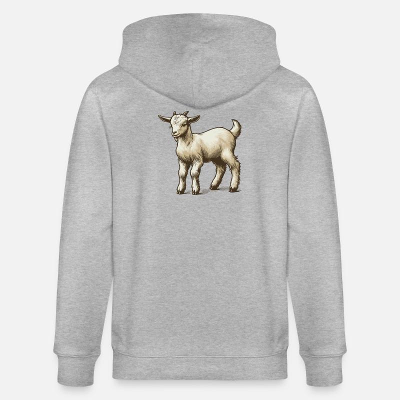 Zicklein - Stanley/Stella Unisex Bio-Kapuzenjacke CULTIVATOR  - Grau meliert