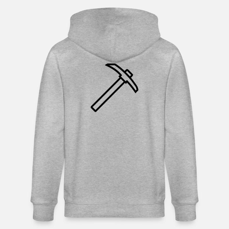 Eispickel - Stanley/Stella Unisex Bio-Kapuzenjacke CULTIVATOR  - Grau meliert