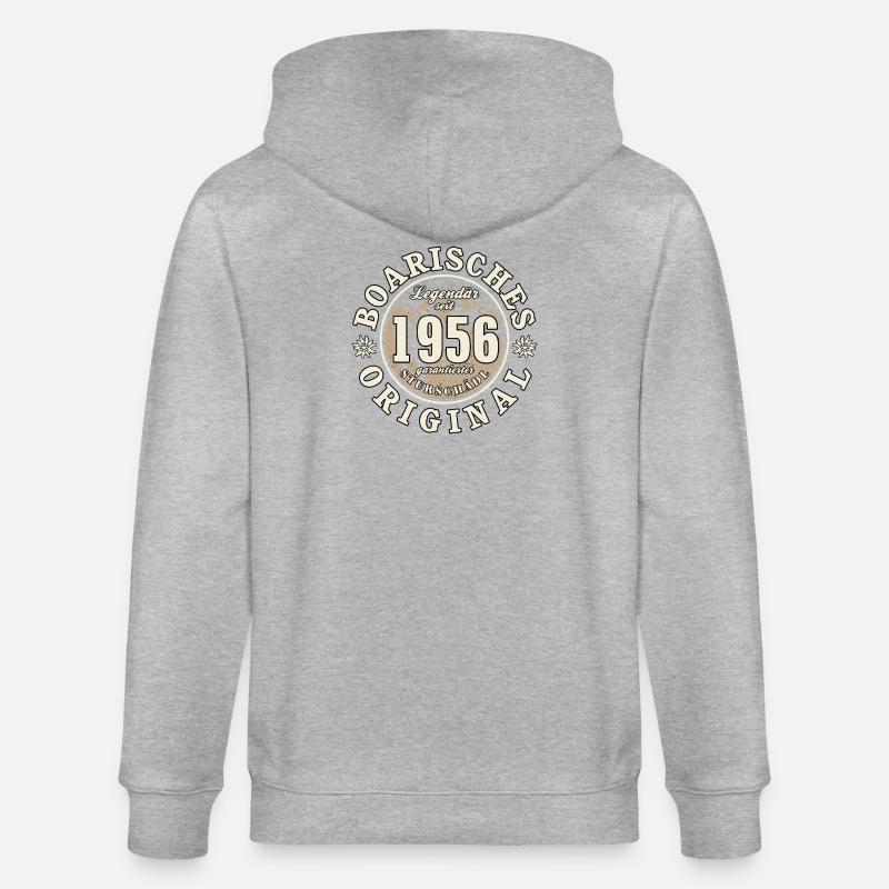 70e anniversaire 2026 Bavarois Original - Veste à capuche bio CULTIVATOR Stanley/Stella Unisexe - gris chiné