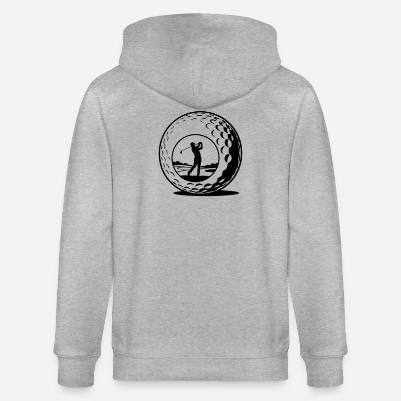 Golfball - Stanley/Stella Unisex Bio-Kapuzenjacke CULTIVATOR  - Grau meliert