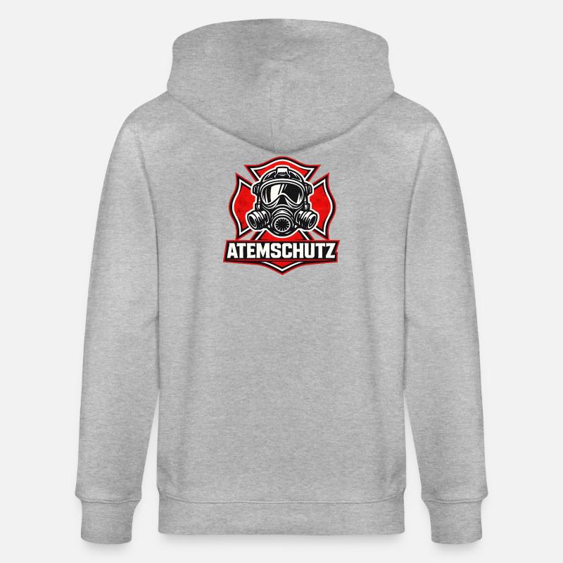 Atemschutz Feuerwehrheld - Stanley/Stella Unisex Bio-Kapuzenjacke CULTIVATOR - Grau meliert