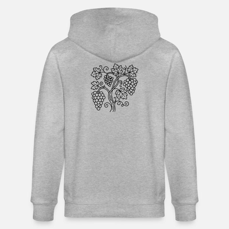 vineyard - Stanley/Stella CULTIVATOR Unisex Organic Hooded Jacket - heather grey