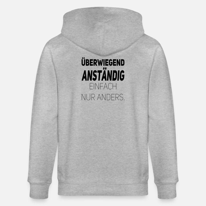 Anständig einfach nur anders - Stanley/Stella Unisex Bio-Kapuzenjacke CULTIVATOR - Grau meliert