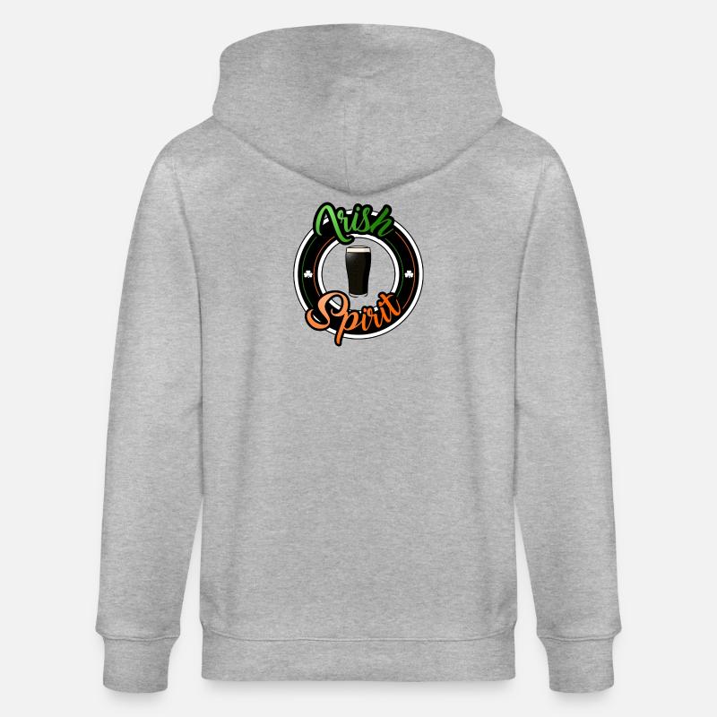 Irischer Geist - Stanley/Stella Unisex Bio-Kapuzenjacke CULTIVATOR - Grau meliert