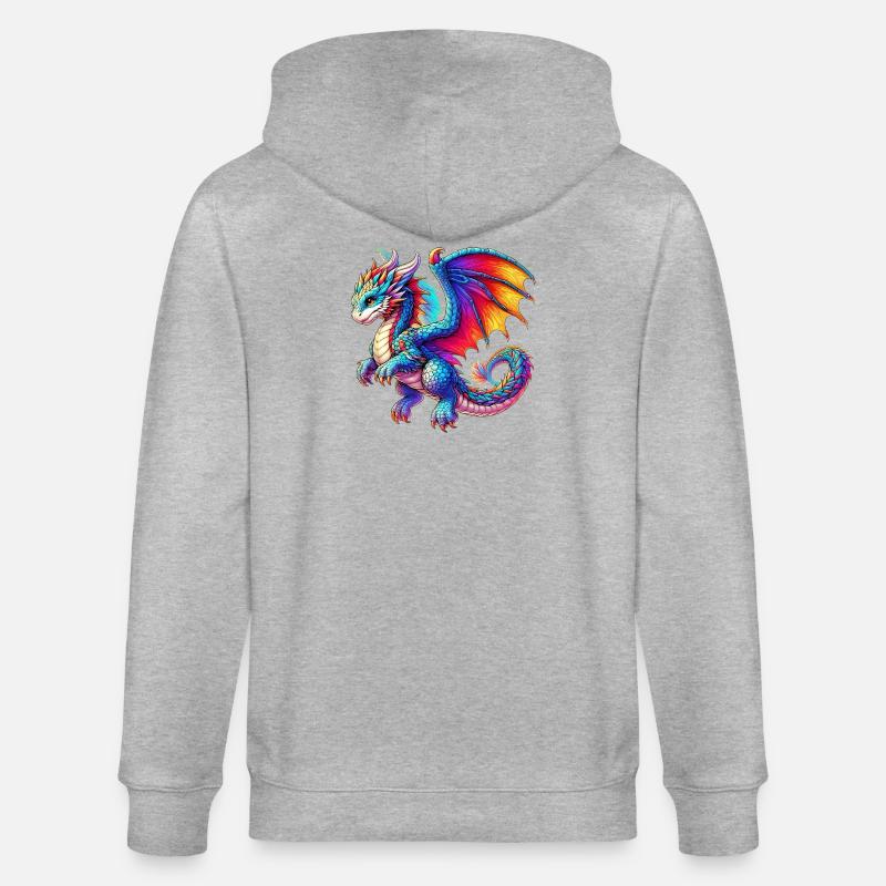 Dragon - Veste à capuche bio CULTIVATOR Stanley/Stella Unisexe - gris chiné
