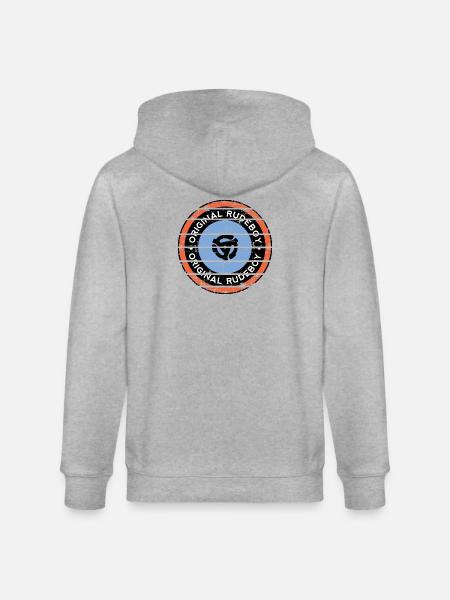 Original Rudeboy - Stanley/Stella CULTIVATOR  Unisex Organic Hooded Jacket - heather grey