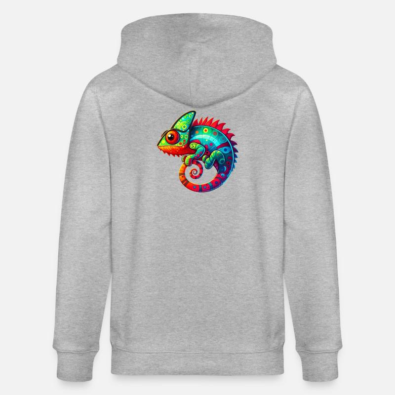 Chamäleon - Stanley/Stella Unisex Bio-Kapuzenjacke CULTIVATOR - Grau meliert