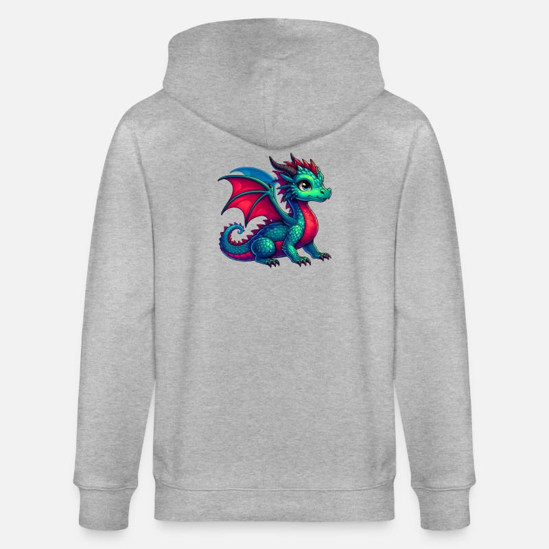 Dragon - Veste à capuche bio CULTIVATOR Stanley/Stella Unisexe - gris chiné