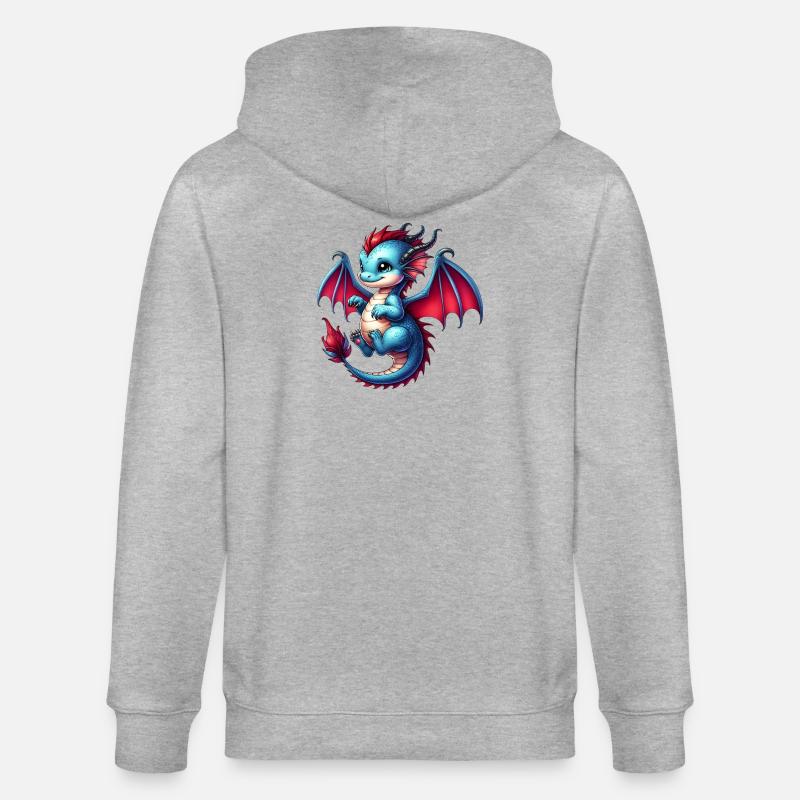 Dragon - Veste à capuche bio CULTIVATOR Stanley/Stella Unisexe - gris chiné
