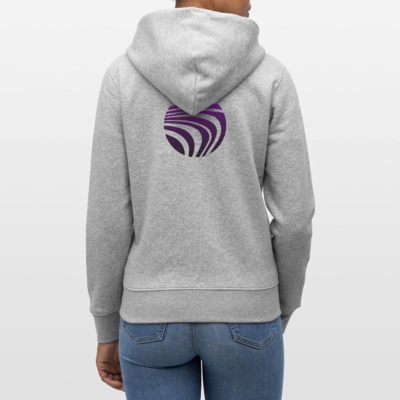 Psychedelic Pattern Violet Gradient Stanley/Stella CULTIVATOR  Unisex Organic Hooded Jacket