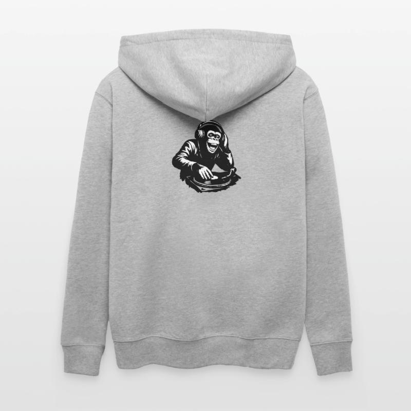 DJ The Monkey Dance Banksy Style Stanley/Stella Unisex Bio-Kapuzenjacke CULTIVATOR 