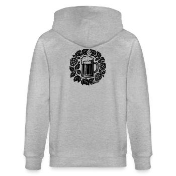 Bier kranz - Stanley/Stella CULTIVATOR  Unisex Organic Hooded Jacket - heather grey - Back - Luana (180cm)