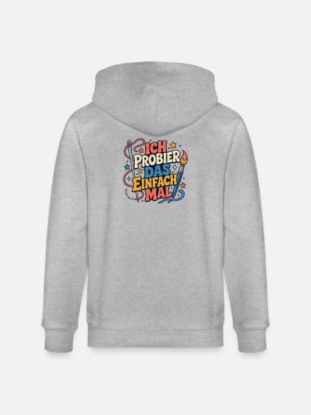 Ich probier das einfach mal - Stanley/Stella Unisex Bio-Kapuzenjacke CULTIVATOR - Grau meliert