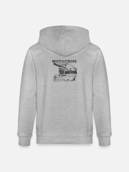 Motocross - Stanley/Stella CULTIVATOR Unisex Organic Hooded Jacket - heather grey
