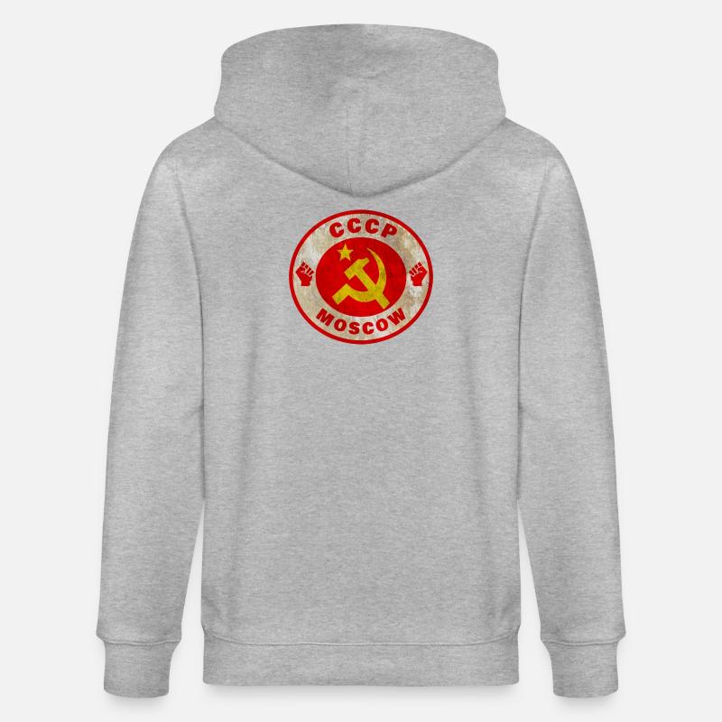 Union soviétique / Cadeau / Idée de cadeau - Veste à capuche bio CULTIVATOR Stanley/Stella Unisexe - gris chiné