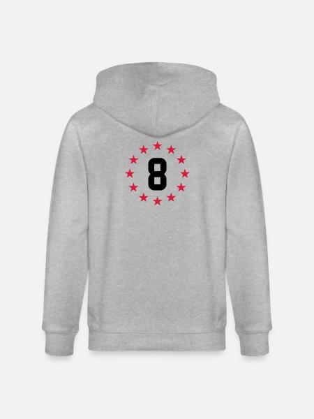 8 ans - Veste à capuche bio CULTIVATOR Stanley/Stella Unisexe - gris chiné