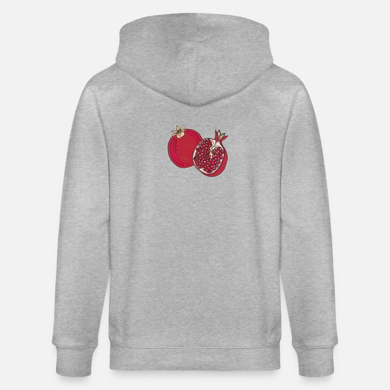 Grapefruit Summer Fruit Delicious Fun Gift - Stanley/Stella CULTIVATOR  Unisex Organic Hooded Jacket - heather grey