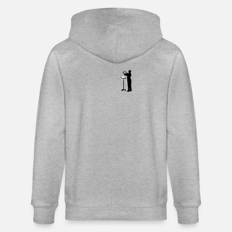 Dirigent - Stanley/Stella Unisex Bio-Kapuzenjacke CULTIVATOR  - Grau meliert