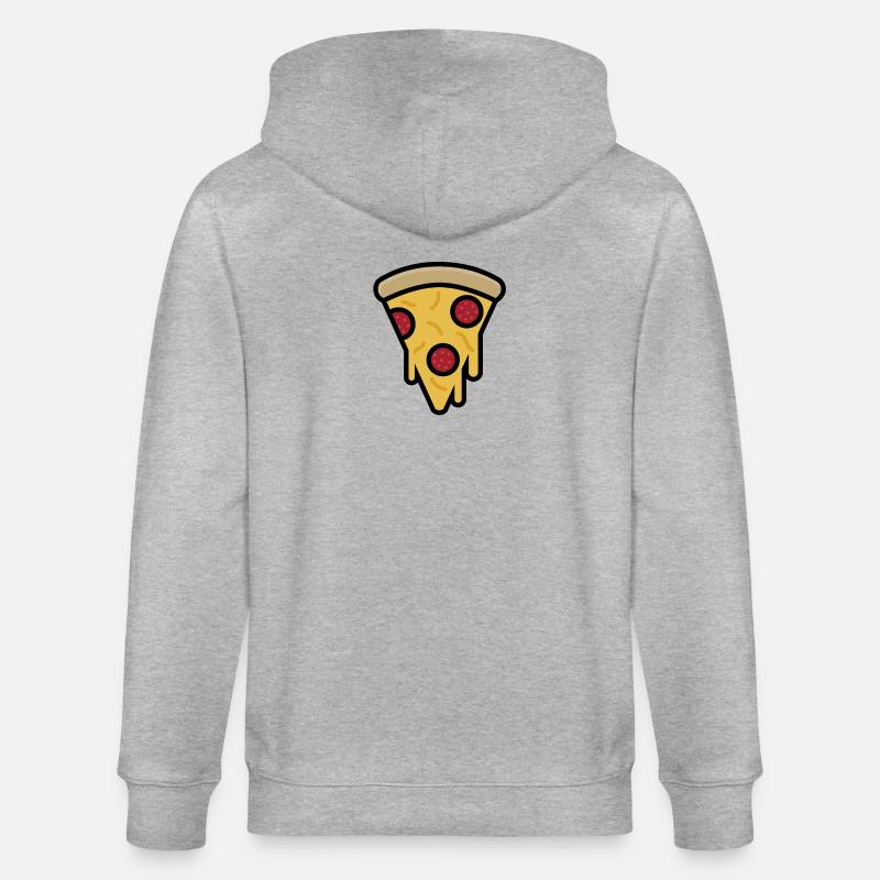 Tranche de pizza - Veste à capuche bio CULTIVATOR Stanley/Stella Unisexe - gris chiné