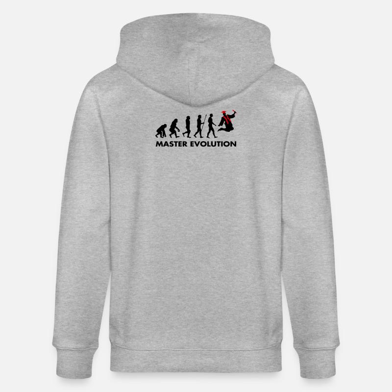 Examen de Master Evolution réussi - Veste à capuche bio CULTIVATOR Stanley/Stella Unisexe - gris chiné