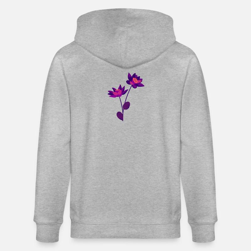 Fleur - Veste à capuche bio CULTIVATOR Stanley/Stella Unisexe - gris chiné