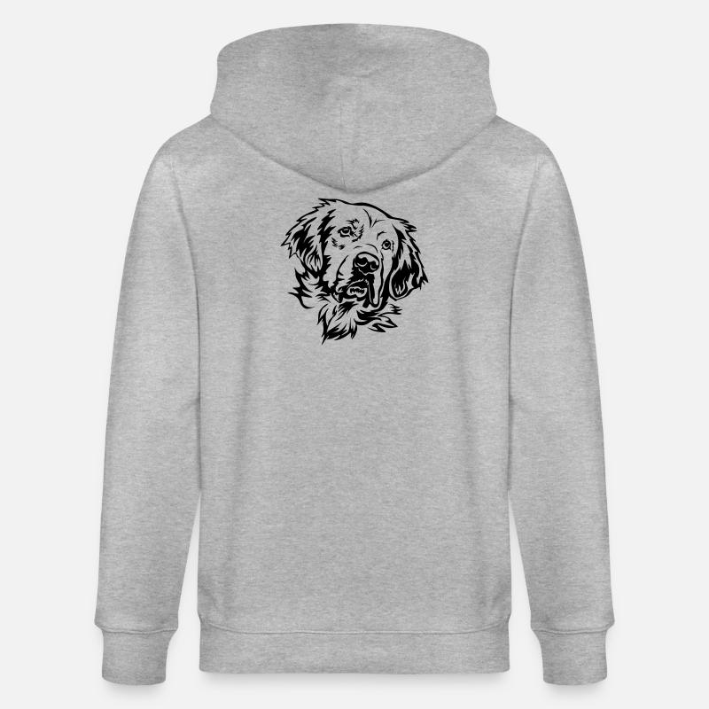 Tête d’or retriever - Veste à capuche bio CULTIVATOR Stanley/Stella Unisexe - gris chiné