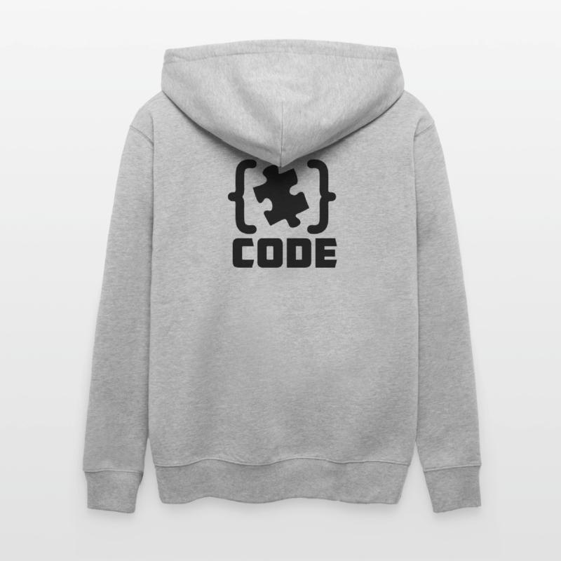 programmer Code puzzle piece solving Stanley/Stella CULTIVATOR  Unisex Organic Hooded Jacket