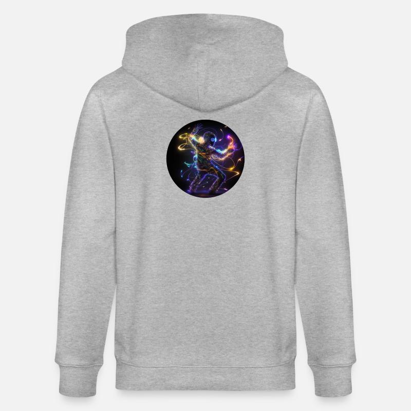 Dance Halluzination Techno - Stanley/Stella Unisex Bio-Kapuzenjacke CULTIVATOR  - Grau meliert