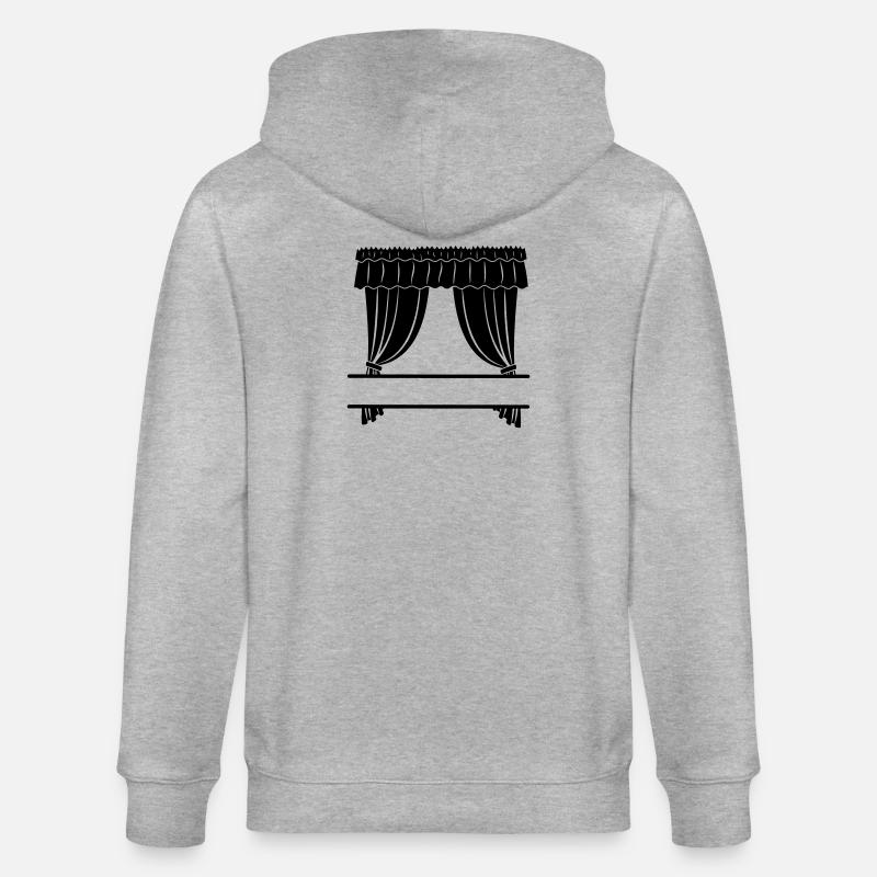 Gardinengeschäft oder Theater - Stanley/Stella Unisex Bio-Kapuzenjacke CULTIVATOR  - Grau meliert