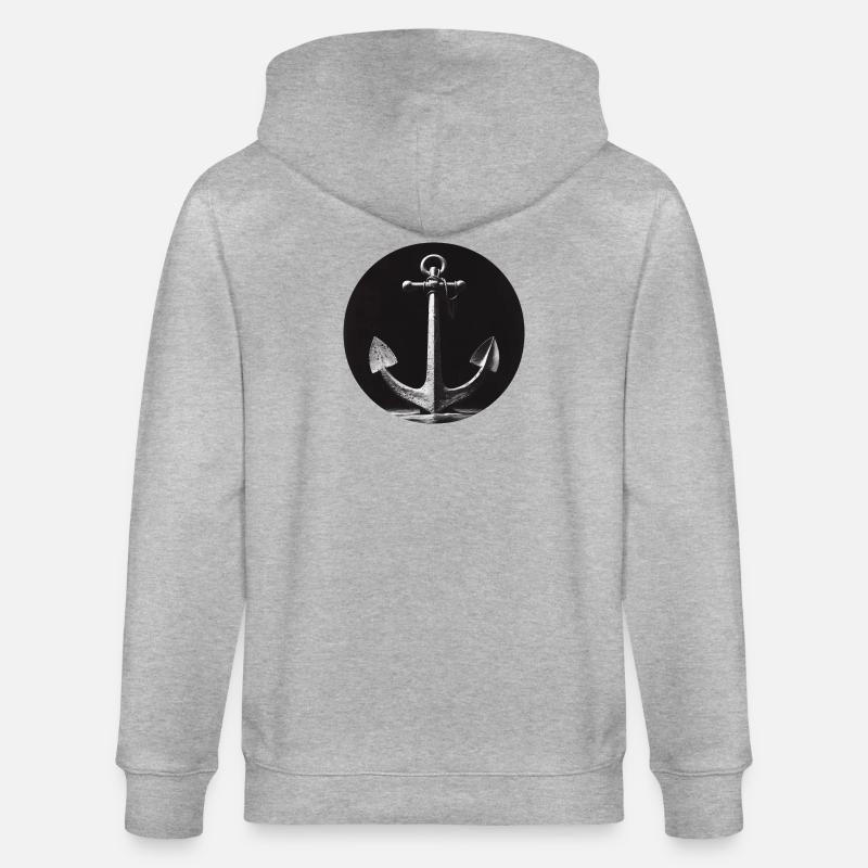 Anker grau - Stanley/Stella Unisex Bio-Kapuzenjacke CULTIVATOR  - Grau meliert