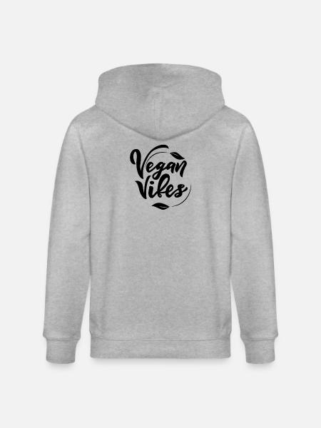 Vibrations végétaliennes - Veste à capuche bio CULTIVATOR Stanley/Stella Unisexe - gris chiné