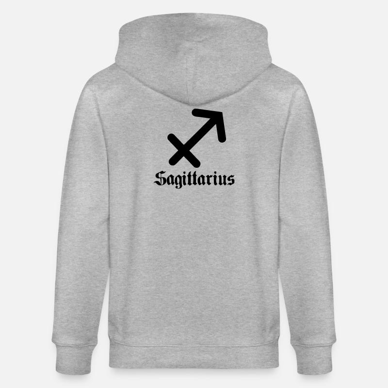 Boogschutter Schütze - Stanley/Stella Unisex Bio-Kapuzenjacke CULTIVATOR  - Grau meliert